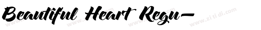 Beautiful Heart Regu字体转换